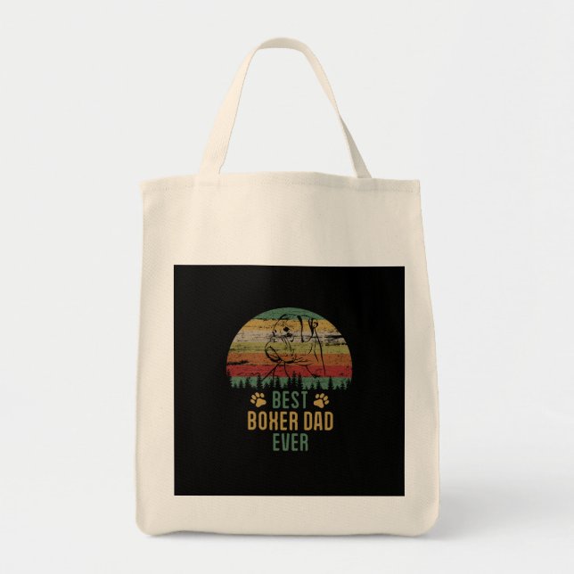 Boxer dad tote bag (Front)
