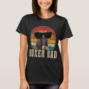Boxer Dad Vintage Funny Boxer Dog Owner T-Shirt