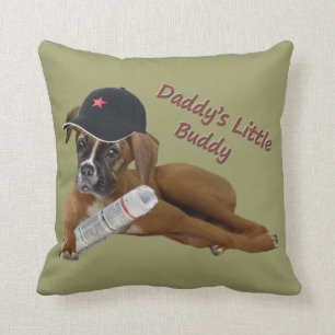 Boxer "Daddy's Buddy" Cushion