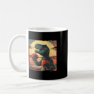 Boxer Dinosaur Boxing Dino Kickboxing T-rex Boxing Coffee Mug