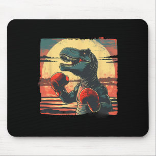 Boxer Dinosaur Boxing Dino Kickboxing T-rex Boxing Mouse Pad