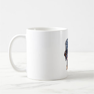 Boxer Dog 4th of July Coffee Mug