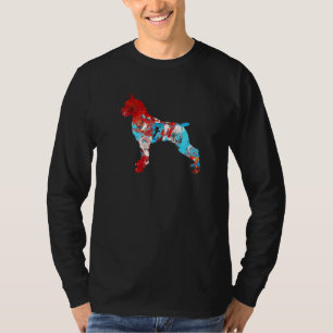 Boxer Dog Abstract Painting Colourful T-Shirt