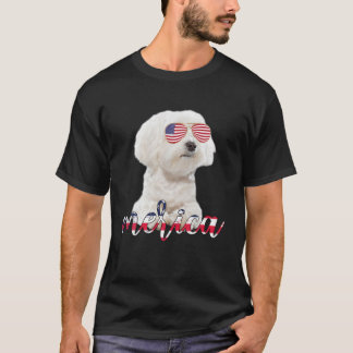 Boxer Dog American USA Flag Merica 4Th Of July Dog T-Shirt