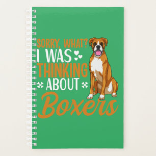 Boxer Dog Apparel Boxer Dog Lover  Planner