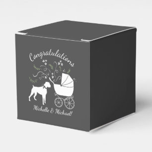 Boxer Dog Baby Shower Puppy Favour Box