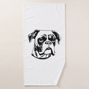 Boxer Dog Bath Towel