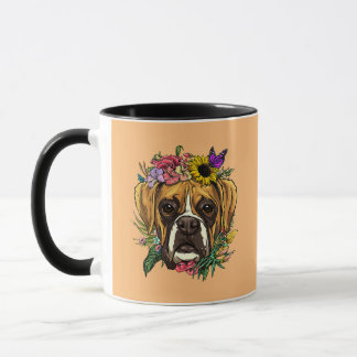 Boxer dog beautiful photo mug
