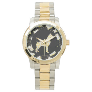 BOXER DOG BLING WATCH