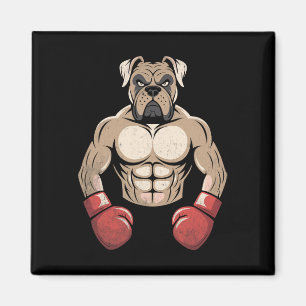 Boxer Dog Boxing Gloves Pet Dogs Boxers Men Women Magnet