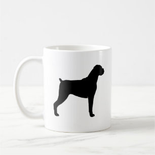 Boxer Dog Breed Silhouettes Coffee Mug