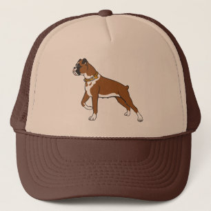 boxer dog breed trucker hat