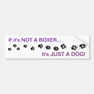 Boxer Dog Bumper Sticker