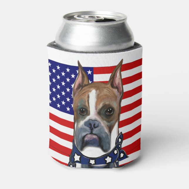 Boxer Dog Can Cooler (Can Back)