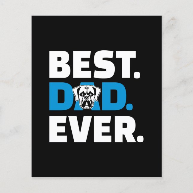 Boxer Dog canvas print  |Cute gift idea Flyer (Front)