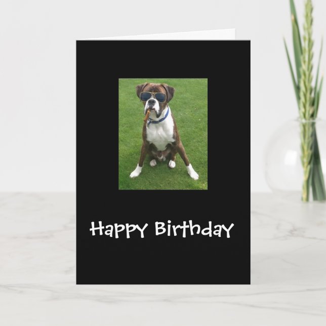 Boxer Dog Card (Front)