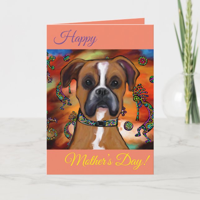 Boxer Dog Card (Front)