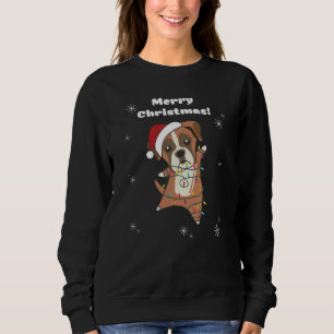 Boxer Dog Christmas Snow Winter Animals Dogs Sweatshirt
