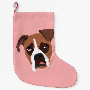 Boxer Dog Christmas Stocking