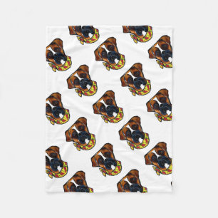 Boxer Dog Cinco de Mayo Fleece Blanket