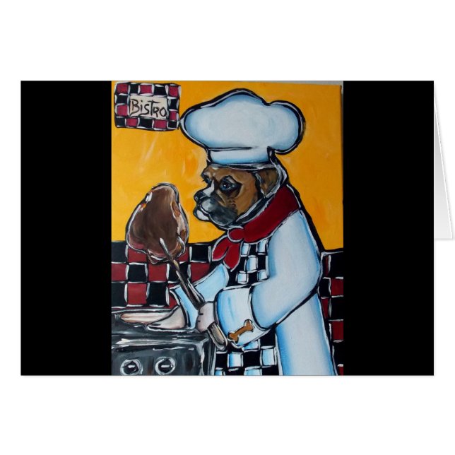 BOXER DOG COOK (Front Horizontal)