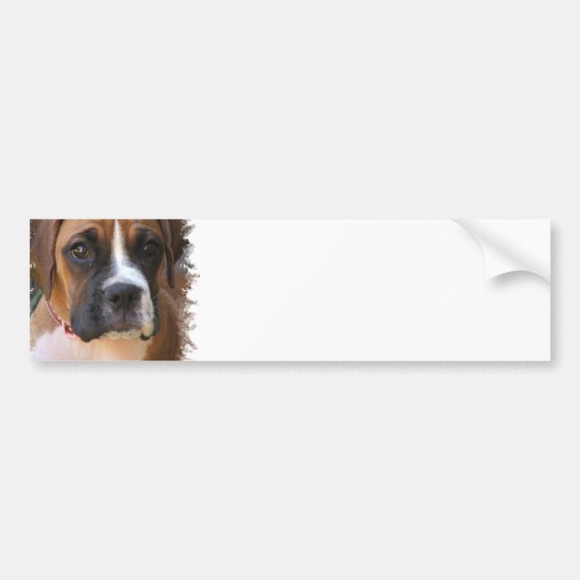 Boxer Dog Design Bumper Sticker
 Sticker (Front)