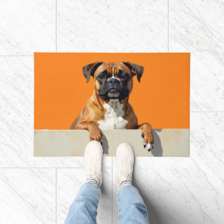 Boxer Dog Doormat Art