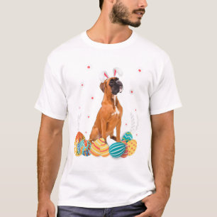 Boxer Dog Easter Bunny Shirt Dog