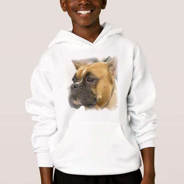 Boxer Dog Face Sweatshirt (Front)