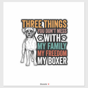 Boxer Dog Family Freedom Vintage Shirt Design_1