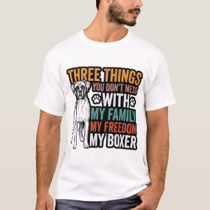 Boxer Dog Family Freedom Vintage Shirt Design_1