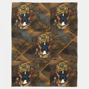 Boxer Dog Fleece Blanket