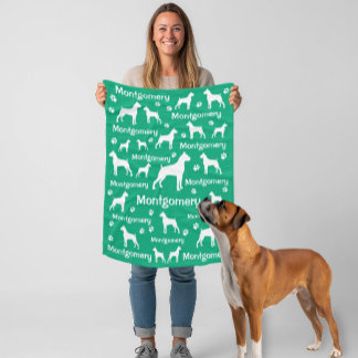 Boxer Dog Fleece Blanket – Cosy Custom Pet Gift