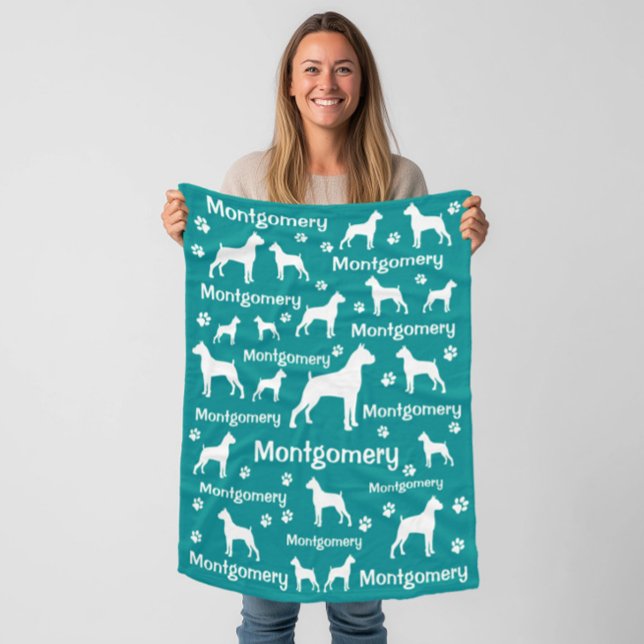 Boxer Dog Fleece Blanket – Cosy Custom Pet Gift (Boxer personalized blanket for boxer dog moms and boxer dog dads)