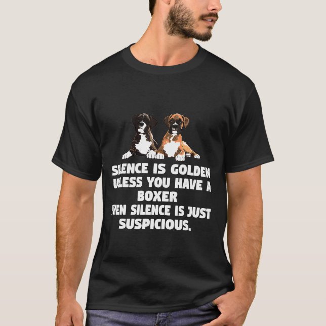 Boxer Dog Funny T-Shirt (Front)