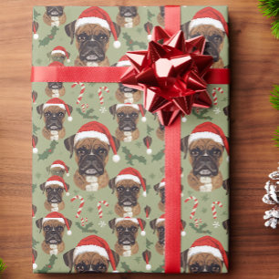 Boxer dog gift wrap