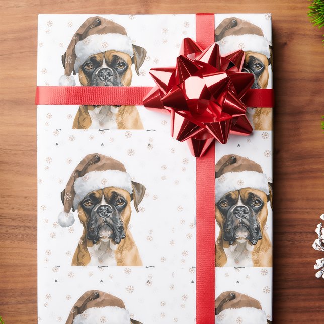 Boxer dog gift wrap (Creator Uploaded)