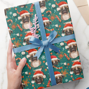 Boxer dog gift wrap
