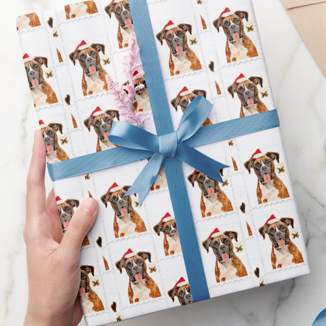 Boxer dog gift wrap (Creator Uploaded)