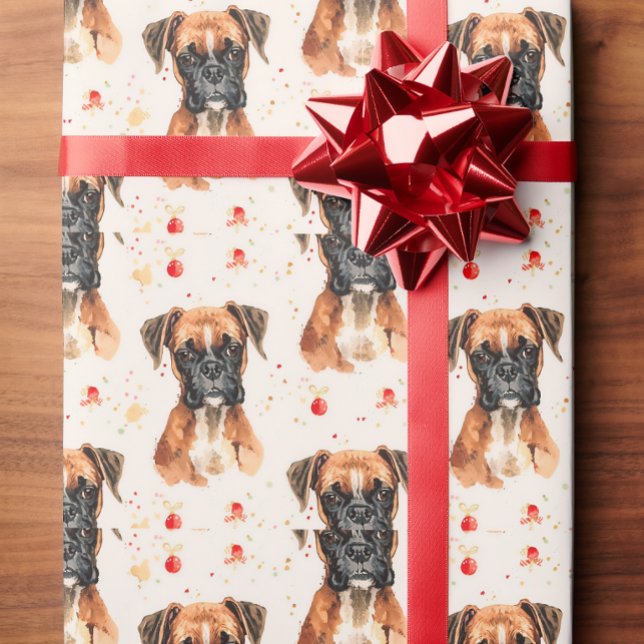 Boxer dog gift wrap (Creator Uploaded)