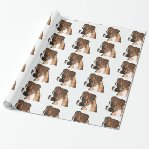Boxer dog  gift wrapping paper