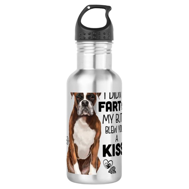Boxer Dog gifts 710 Ml Water Bottle (Front)