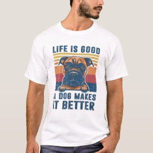 Boxer Dog Gifts Funny Boxer Dog Dad Mum Men Women T-Shirt