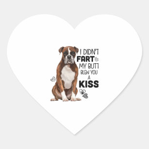 Boxer Dog gifts Heart Sticker