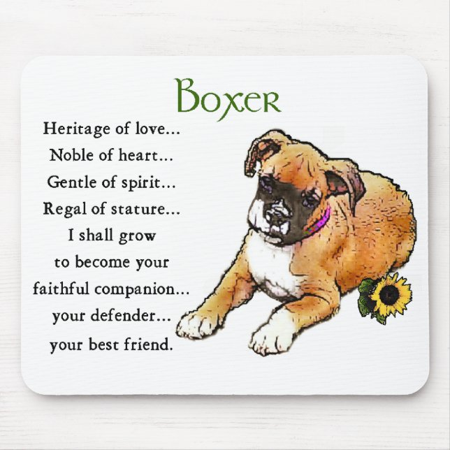 Boxer Dog Gifts Mouse Pad (Front)