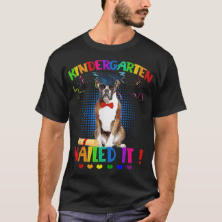Boxer Dog Graduation Class Of 22 Kindergarten Nail T-Shirt