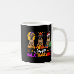 Boxer Dog Halloween Christmas Hallothanksmas  Coffee Mug
