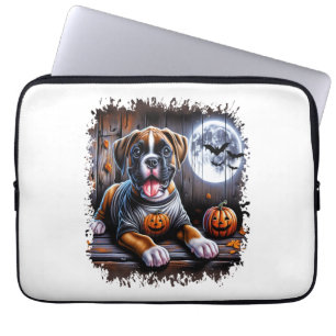 Boxer Dog Halloween Laptop Sleeve