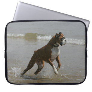 Boxer Dog in Water Laptop Sleeve