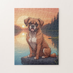 Boxer dog jigsaw puzzle